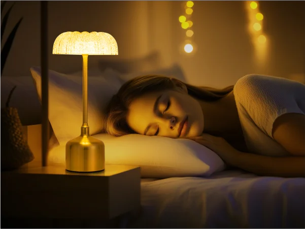 LumiVintage 3000 – Retro LED Tischlampe mit Touch-Dimmung und 3000mAh Akku