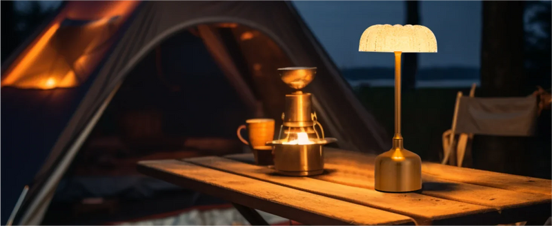 LumiVintage 3000 – Retro LED Tischlampe mit Touch-Dimmung und 3000mAh Akku