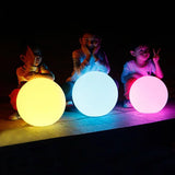 LumiGlow LED Gartenkugel – 16 Farben, Fernbedienung & Wiederaufladbar