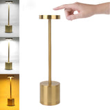 LumiÉlan – Klassische Wiederaufladbare Tischlampe mit Touch, 3 Farben & Stufenloser Dimmung