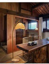 ZenGlow Wabi-Sabi LED Stehlampe – Nordisches & Japanisches Design für eine Ruhige Atmosphäre
