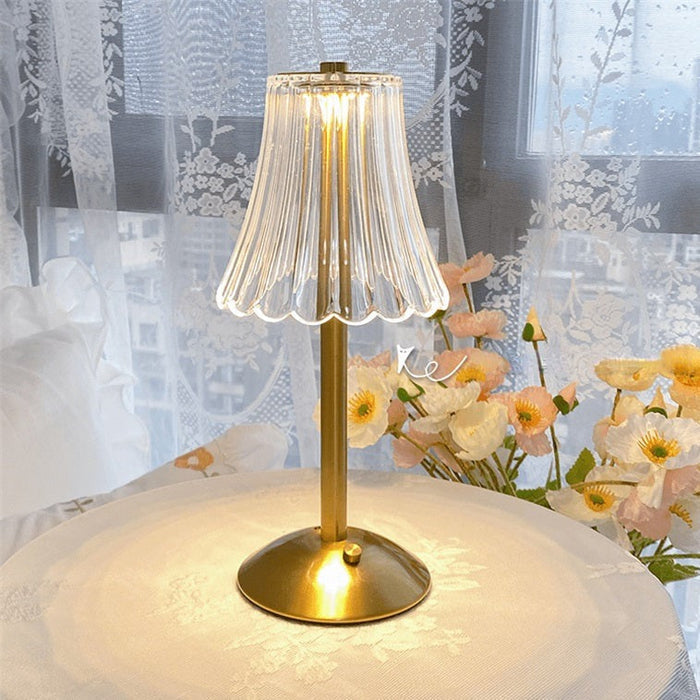 Classic Gold Kristall Tischlampe