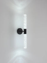 LumiGlas – Luxuriöse LED-Wandleuchte mit Kristall-Bubble-Stab