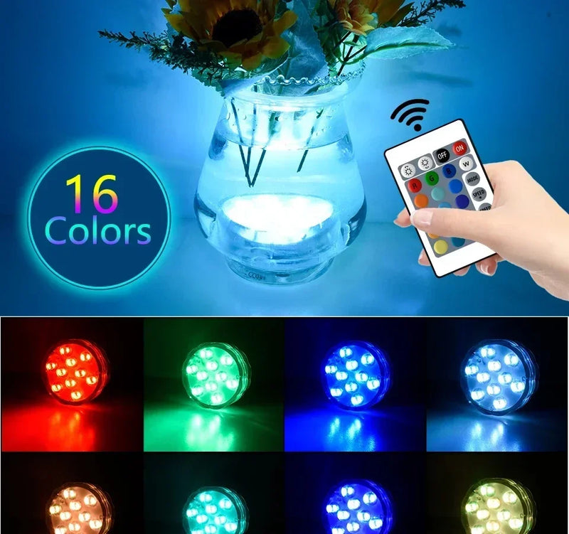 LUMISNAP 10-LED RGB Unterwasser-Magnetleuchten