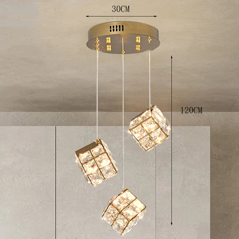 LuxeLicht Kristallen Trap Hanglamp