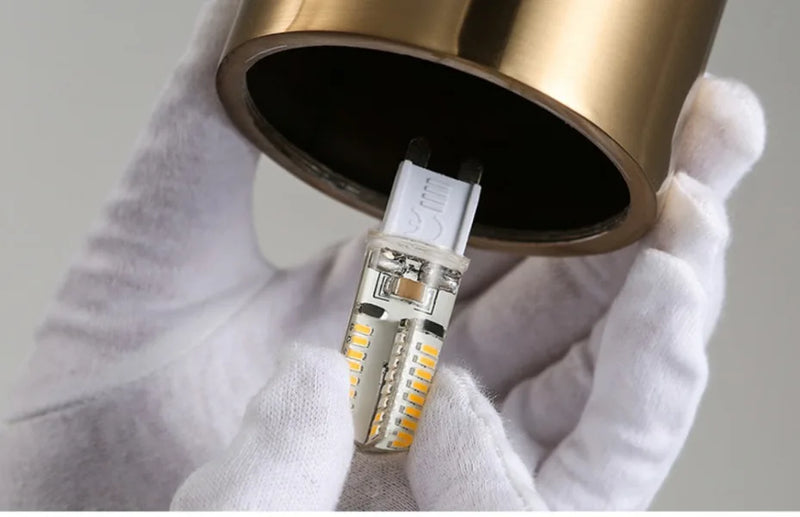 Luxe Aurea Goldene Pendelleuchte – Minimalistische LED-Deckenlampe