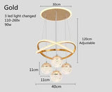 LumaCrest LED Pendelleuchte – Modernes Art Deco-Design für Esszimmer und Wohnzimmer
