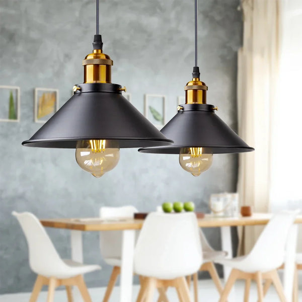 IronGlow Vintage LED Pendelleuchte – Retro Loftlampe für Küche & Esszimmer