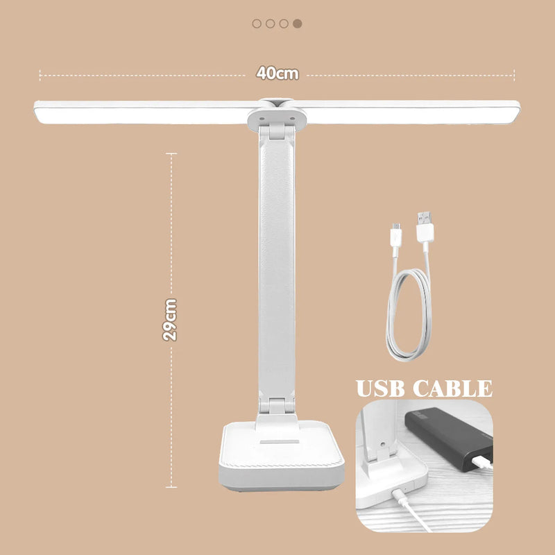 LumoFlex – Wiederaufladbare Faltbare LED-Schreibtischlampe mit Touch-Steuerung & Augenschutz