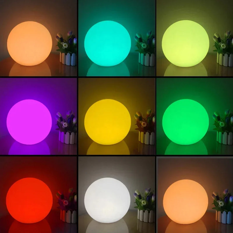 LumiGlow LED Gartenkugel – 16 Farben, Fernbedienung & Wiederaufladbar