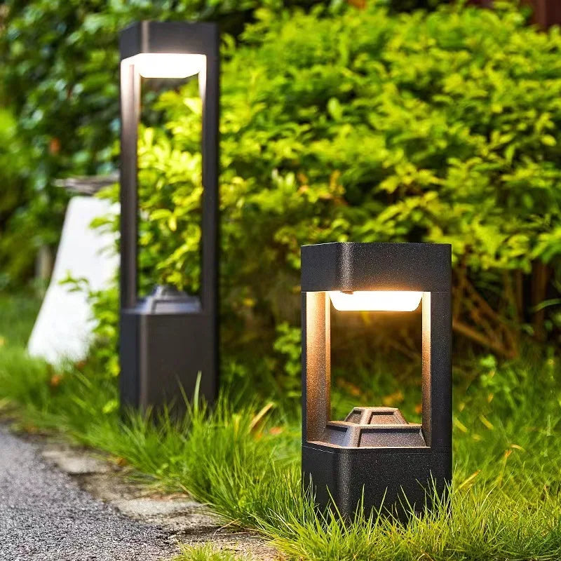 LumiPad Moderne LED Gartenlampe – Minimalistisches IP55 Außenlicht für Garten, Einfahrt, Hof & Landschaft