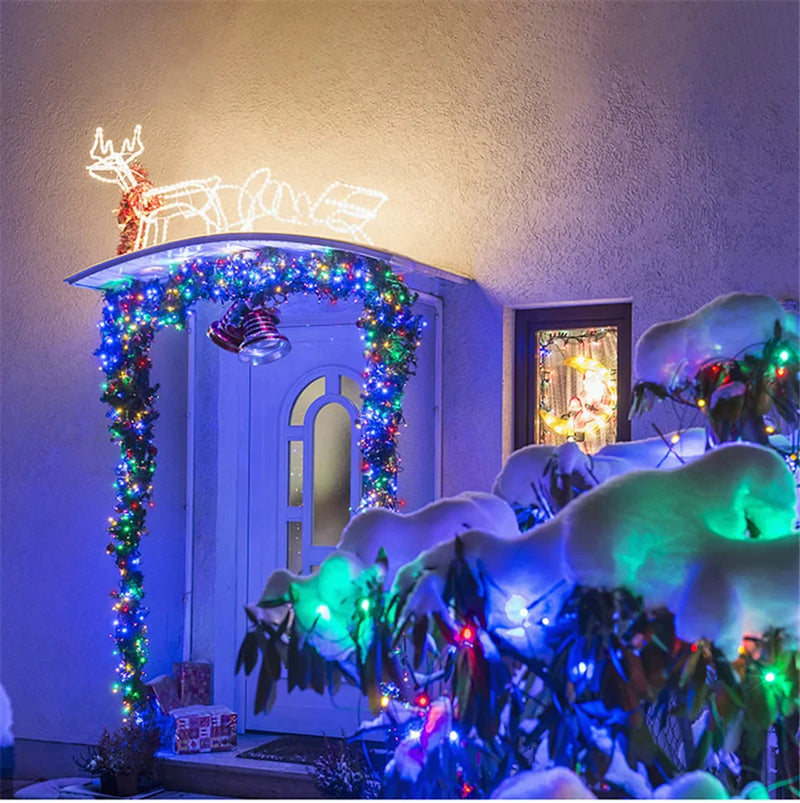 GLOWLINE – 10M-100M Wasserdichte LED-Lichterkette mit 8 Modi