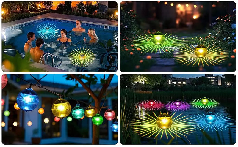 SOLAGLOW Schwimmende Solar-RGB-Poolleuchte