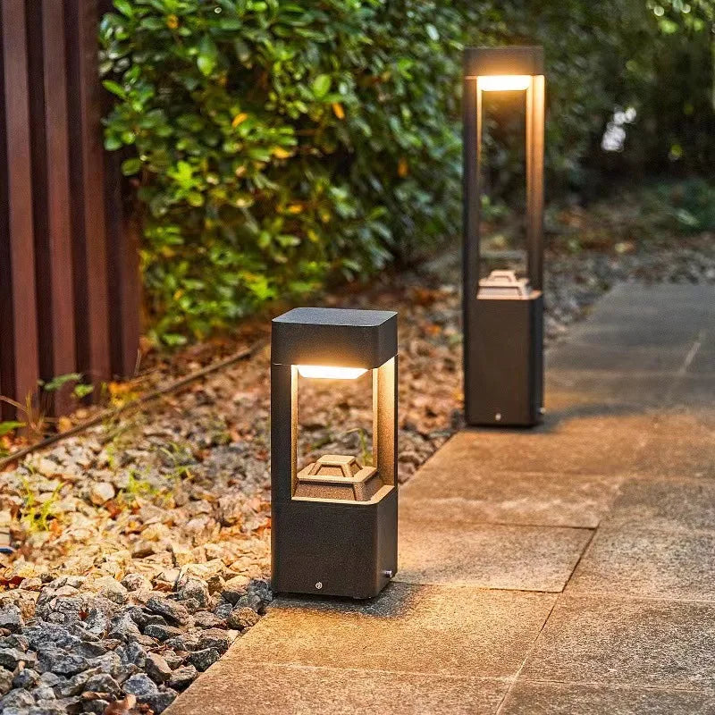 LumiPad Moderne LED Gartenlampe – Minimalistisches IP55 Außenlicht für Garten, Einfahrt, Hof & Landschaft
