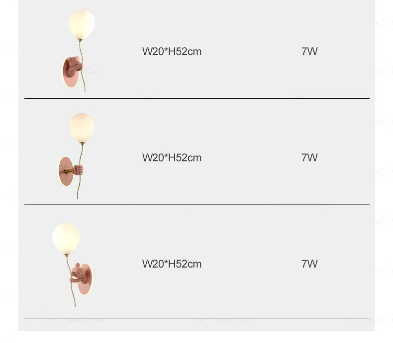 BearGlow LED Kinder-Wandleuchte