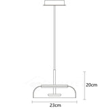 Moderne Solara-Pendelleuchte aus Glas