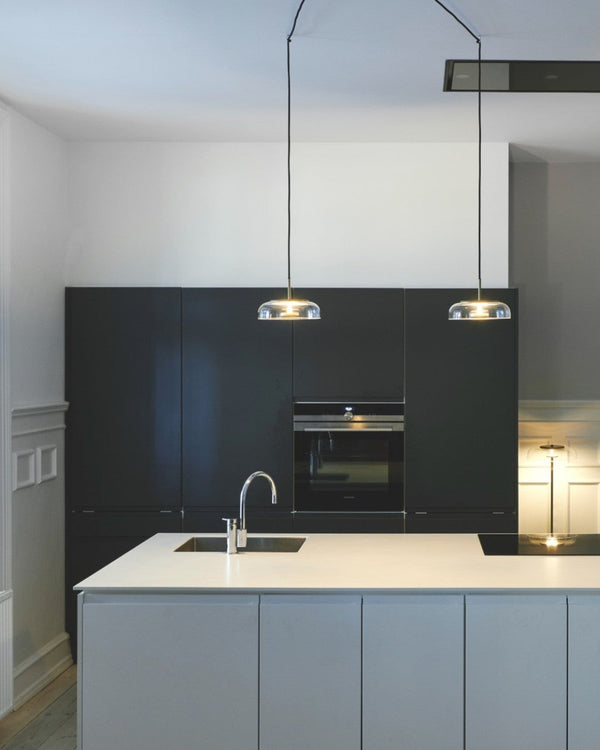 Moderne Solara-Pendelleuchte aus Glas
