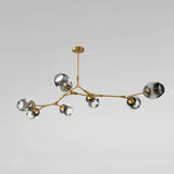 Sputnik-Kronleuchter aus Bifurkationsblasenglas