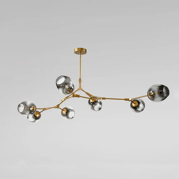 Sputnik-Kronleuchter aus Bifurkationsblasenglas