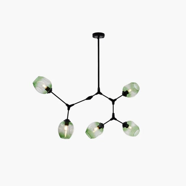 Sputnik-Kronleuchter aus Bifurkationsblasenglas