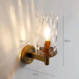 Klassische Retro-Glaswandlampe für das Schlafzimmer