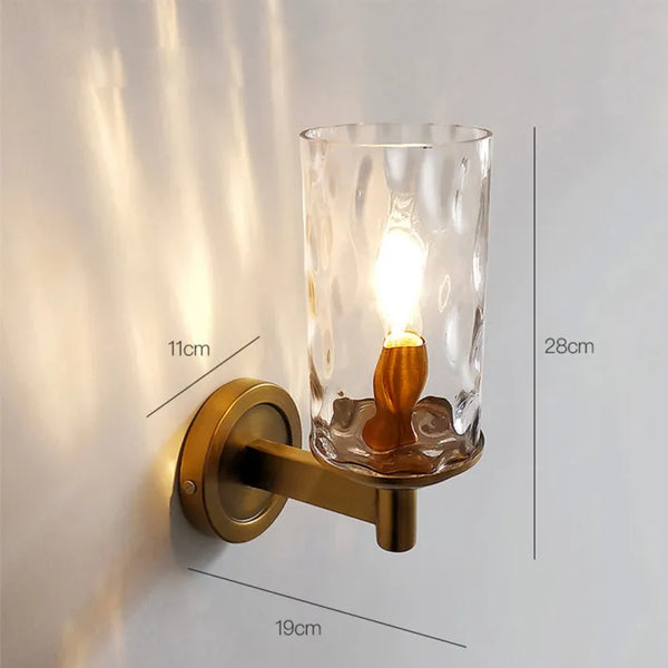 Klassische Retro-Glaswandlampe für das Schlafzimmer