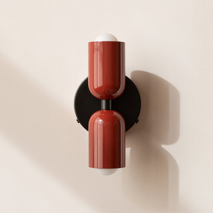 Vintage Doppelkopf-Kreative Home-Deco-Wandlampe