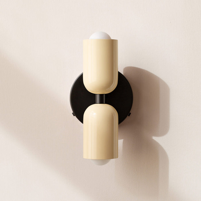 Vintage Doppelkopf-Kreative Home-Deco-Wandlampe