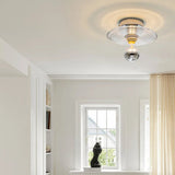 Vintage LED-Wandleuchte aus Glas