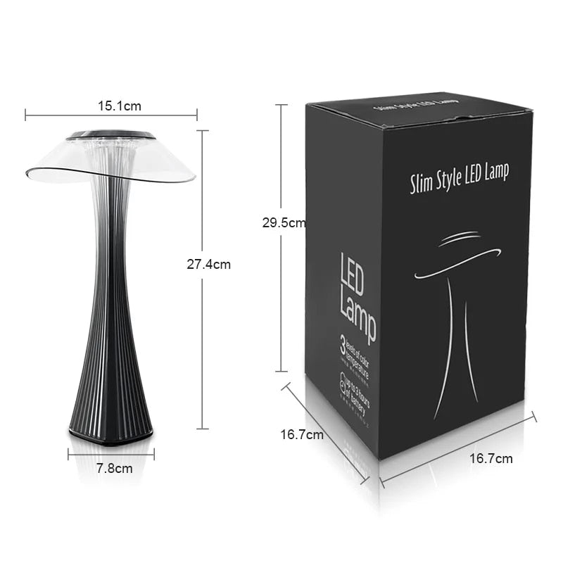 Kristall-Lampe - LED Diamant Tischlampe