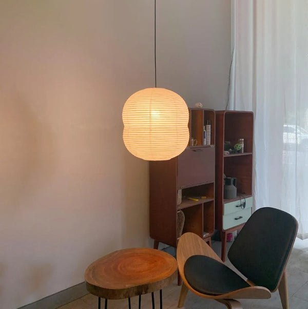 Mini-Hängelampe aus Washi-Papier für das Schlafzimmer