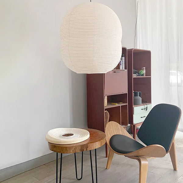 Mini-Hängelampe aus Washi-Papier für das Schlafzimmer