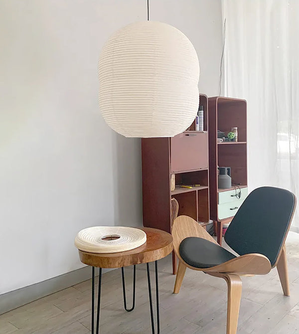 Mini-Hängelampe aus Washi-Papier für das Schlafzimmer