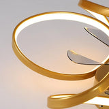 Moderner LED-Deckenventilator „Flower“ mit Fernbedienung und Deckenleuchte