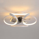 Moderner LED-Deckenventilator „Flower“ mit Fernbedienung und Deckenleuchte