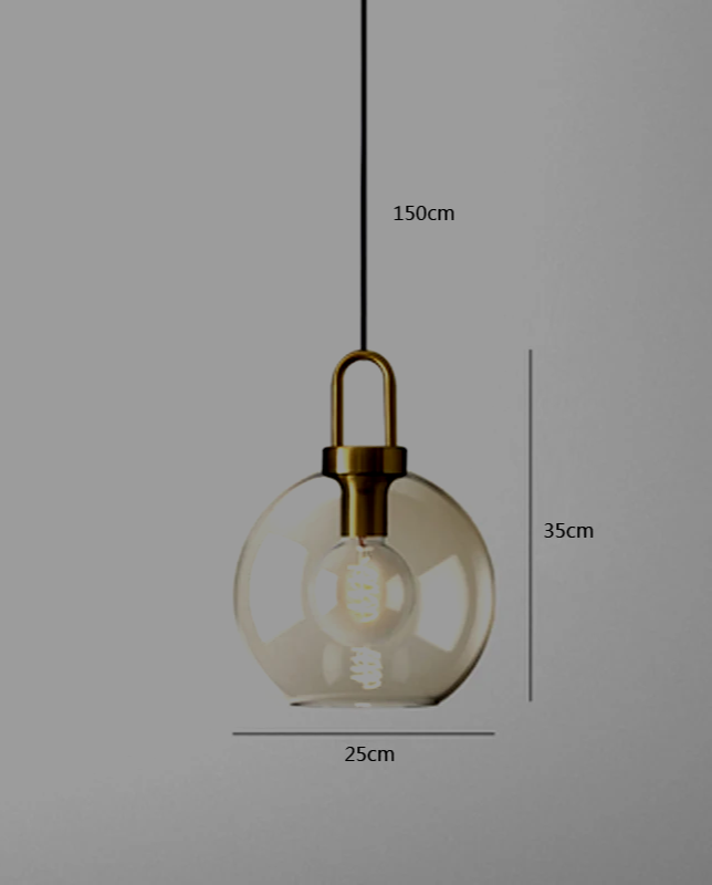 LumiLoft Glas Pendelleuchte
