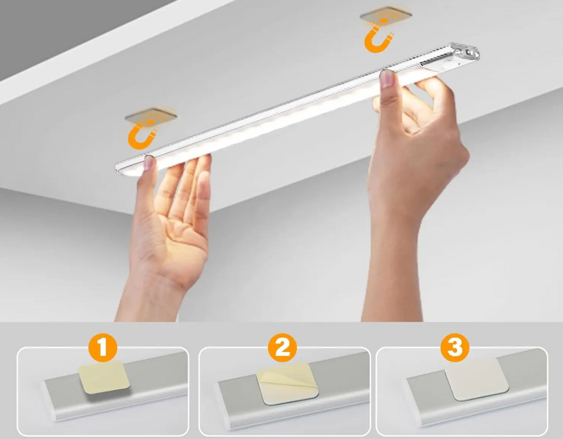 LumiTrack – Kabelloses LED Nachtlicht mit Bewegungssensor & USB-Aufladung