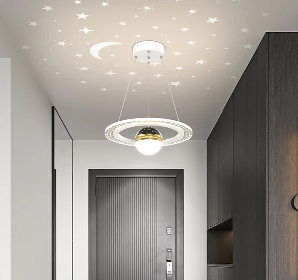 LunaNova LED Deckenleuchte mit Mond- und Sternenprojektion
