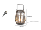 LumaSfera Solar Garten- und Terrassenleuchte – Moderne Outdoor LED-Lampe aus Edelstahl mit E27 Leuchtmittel (IP65)