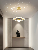 LunaNova LED Deckenleuchte mit Mond- und Sternenprojektion
