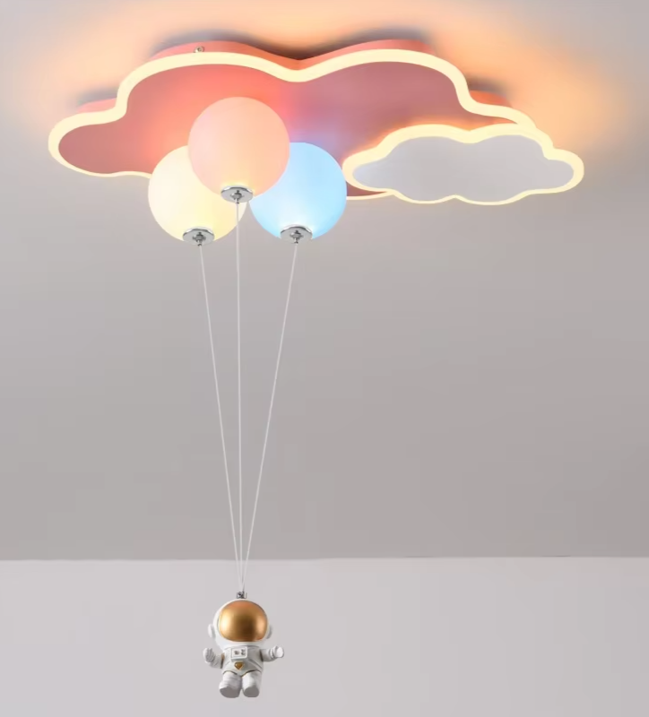Nordische Astronauten-Wolken-LED-Hängelampe
