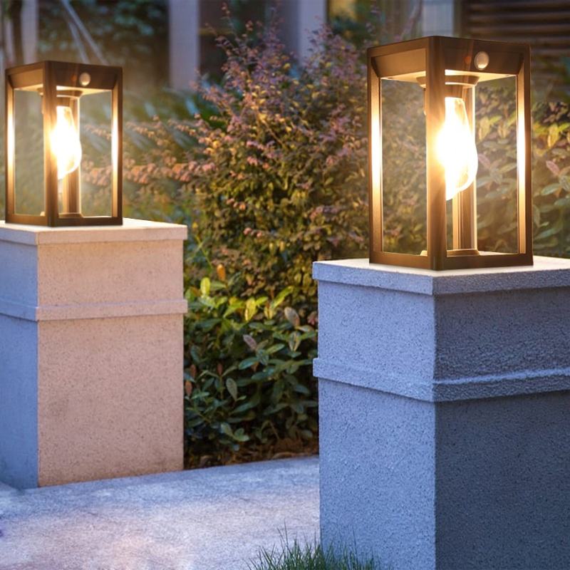 Säule Solarenergie Lampe