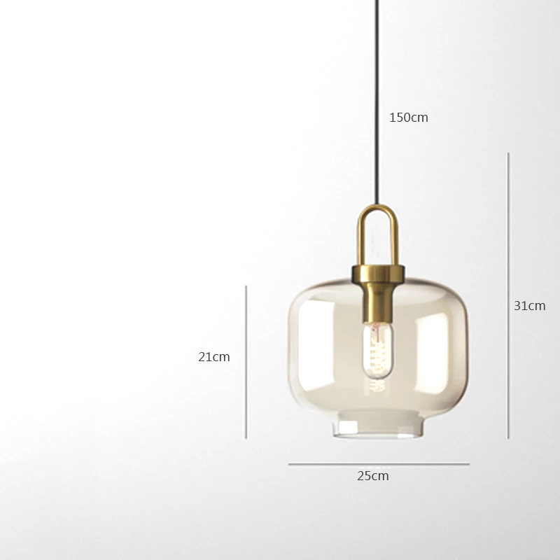 LumiLoft Glas Pendelleuchte
