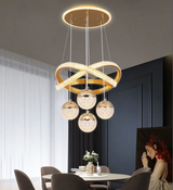 LumaCrest LED Pendelleuchte – Modernes Art Deco-Design für Esszimmer und Wohnzimmer