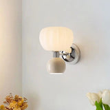Moderne LED-Wandlampen Creme