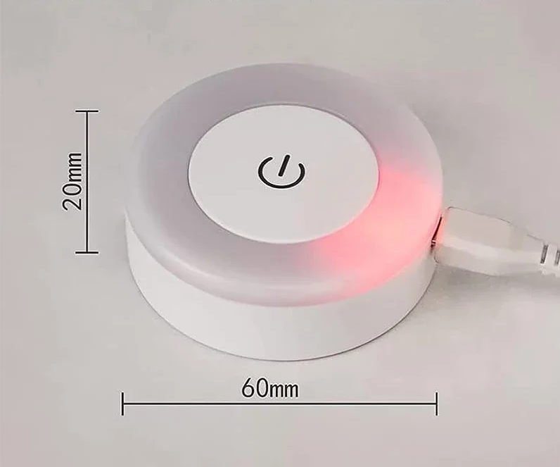 GlowDot USB Wiederaufladbares LED Nachtlicht