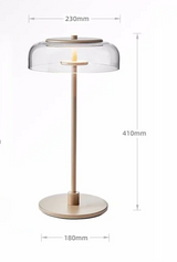 Aurélo – Designer Tischlampe aus Glas mit LED & Postmodernem Stil