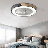 Runder quadratischer integrierter LED-Deckenventilator ohne Flügel mit Fernbedienung