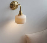 Messing-Keramik-Wandlampe