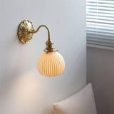 Messing-Keramik-Wandlampe